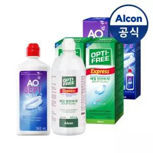 옵티프리 렌즈세척액 에이오셉 플러스 360ml 2개+익스프레스 470ml 2개