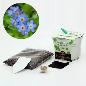 씨앗씨드볼 식물재배기 빈티지 세트 바질 캔화분 키우기쉬운식물