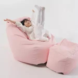 캐리 허그 1인 에코가죽 빈백 소파 스툴 포함