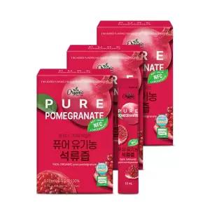 (정품배송) 천호엔케어 물 없이 NFC 착즙 원액 퓨어 석류 스틱 30포, 3개