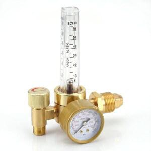 MIG/TIG 용접을 위한 CGA-580 아르곤 CO2 MIG 용접 조절기 0-60 CFH 유량계 게이지