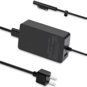 Microsoft Surface Pro 3 4 5 6 7 8 9 10 X Book 2 1 Windows Laptop Go 태블릿용 65W 노트북 충전기 AC