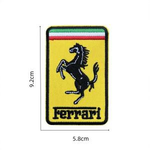 페라리 호스 SJ F1 팀 패치 자수 아플리케 DIY 의류 액세서리 장식