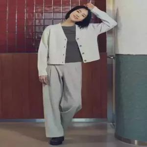 탑텐 topten 여성) 브러시드 저지 원턱 밴딩 팬츠MSE4PT2006