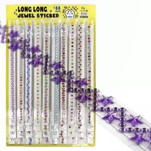 쿠키 롱롱 주얼리스티커 꾸미기 데코스티커 단체선물 40개입 친구 지능완구 교구 여아