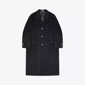 지이크 프리미엄 캐시미어 블랜드 3버튼 클래식 체스터필드 롱코트PLHAX7022