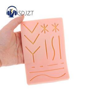 외과 의대생 실습 훈련 실리콘 피부 패드 봉합 키트, 외상  주입기 수술 상처, 1 개