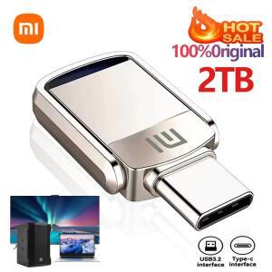 샤오미 USB 플래시 드라이브 2TB 고속 타입 C 1TB 메탈 OTG 메모리 스틱 512GB 빠른 파일 전송 usb 3.0