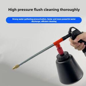 조정 가능한 고압 청소 총 스프레이 건 공압 세차 엔진 오일 물 공기 이중 펌프 압축기