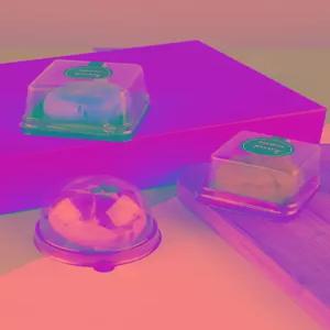 사각 원형 화과자 떡 두쫀쿠 100개 1구 케이스