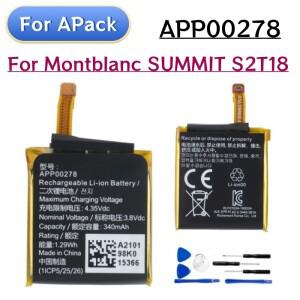 Montblanc SUMMIT S2T18 시계 배터리 + 무료 도구 용 원래 품질 APP00278 340mAh