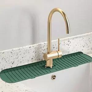 싱크대 물튀김 방지 실리콘 배수 패드 물때 곰팡이 차단