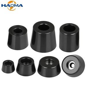 검은 발 패드 고무 팁 테이블 상자 스피커 가구 다리 충격 스탠드 흡수 장치 가스켓이 있는 미끄럼 방지