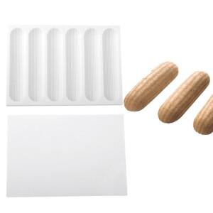 6- 캐비티 에클레어 퍼프 실리콘 몰드 롱 스트립 디저트 베이킹 페이스트리 주방 베이크웨어