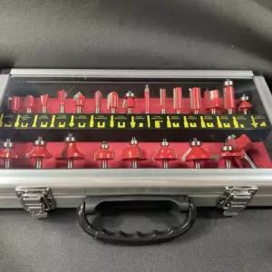 모따기 DIY 트리머 루터 24PCS 비트세트 목공 홈파기날 EWC7BC87