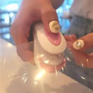 비닐 밀봉기 가정용 미니 식품 실링기 화이트 재사용 가능 포장기 (WFKFY82)