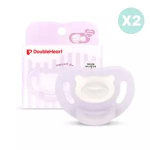 더블하트 쪽쪽이 젖꼭지 출산 준비 선물 퍼플 M 2개 BNA