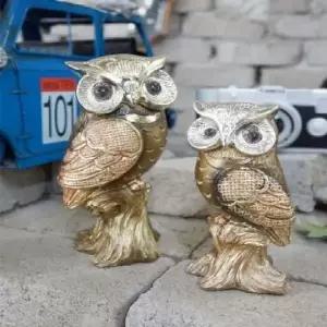 320 RXR385G0 풍수 나무위 골드 부엉이 2P