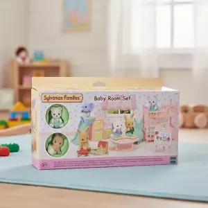 실바니안 패밀리 파스텔 베이비룸 세트 미니어처 피규어 아기방 가구 동물 인형 소꿉놀이