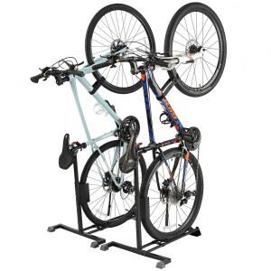 월통 헤비 듀티 자전거 거치대 - 수직 및 수평 보관함, 실내 차고용 업라이트 거치대, 수트 MTB, 도로 전기 자전거(2팩)