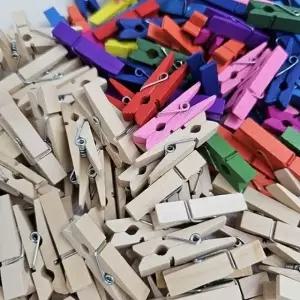 포토 데코 나무집게 사진 소품용 우드집게 30개입