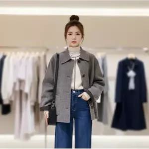 [롯데백화점]SOUP 카라 핸드메이드여성울자켓  SBAJK87A