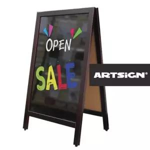 A자 대형 입간판 광고판 블랙보드 안내판 이젤보드 보 (KYR-WFH2QHP)