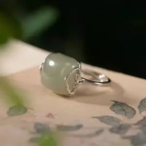 반지 옥 레트로 자연주의 오픈 청옥 구름 우아한 시리즈