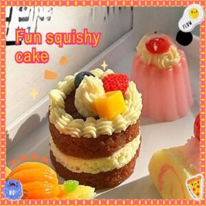 스퀴즈 케이크 장난감 미니 소형 소형 스트레스 볼  모조 음식 생일 느린 상승 감각 활동 용