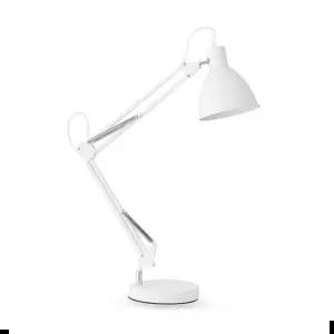 독서용조명 번개표 제도용 데스크 스탠드 화이트 독서 작업등 1P