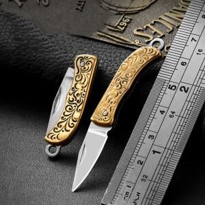 미니 소형 과일칼  박스 오프닝 나이프  휴대용 가방 키체인 접이식 포켓