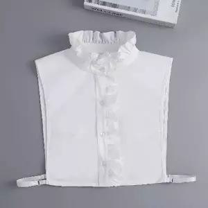 [라일리여성의류] Rly 레이스 페이크카라 차이나넥 이너카라 셔츠 블라우