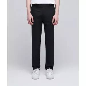 무신사 스탠다드 라이트웨이트 테이퍼드 히든 밴딩 10부 슬랙스 블랙 497879