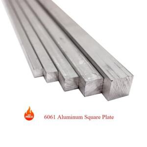6061 알루미늄 합금 사각 막대 금속 스트립 단단한 CNC 재료 두께 5/8/10/12/15/18/20/25/30/35/40/45/50~1