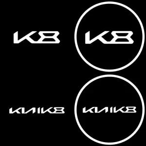 기아K8 로고 레터링 LED도어라이트 5W 1세트 조명부품 공업사 무드등 셀프정비소