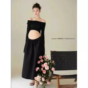 촬영 의상 만삭 주수사진 임산부 출산 드레스 포토 원피스 코스튬