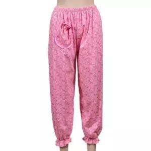 (까르멧) 나염 앞포켓 시보리일자 여성 양면 9부 파자마 여자