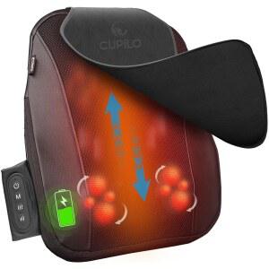 CuPiLo 무선 시아츠 백 마사지기 용 허리 깊은 조직 이동식 마사지 열이 있는 충전식