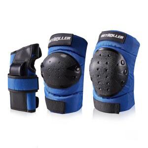 스케이트보드 성인 청소년 손목 남성용, 장비 무릎 in 세트, 1 metroller 및 패드, 여성용 보호대 장비 스포츠 멀티 3 보호 및 팔꿈치 보호 패드 아동용