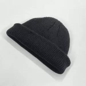 겨울패션 남녀공용 숏비니 와치캡 니트모자 블랙 와치캡