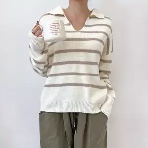 블레오 여자 브이 카라넥 단가라 스트라이프 니트 DM2512161552