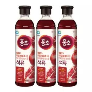 청정원 마시는 홍초 석류 900ml X 3개