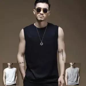 민소매 여름티셔츠 나시 면티셔츠 머슬핏 티 민소매짐 냉감티 티셔츠