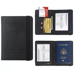 여권케이스 복제방지 RFID차단 유심 카드 멀티여권지갑 유럽 베낭 여행지갑