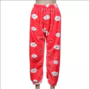 편안한 평화 착용감 다양한 패턴 밑단시보리 밍크 여성 9부 파자마 바지 여성팬티