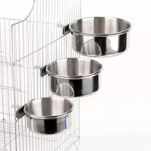 앵무새 스텐베스트 모이통 먹이통 물통 걸이형 밥그릇 중형