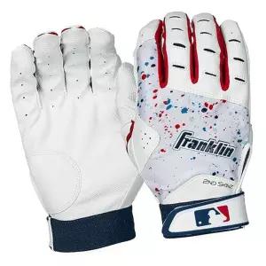 프랭클린 야실속구 배팅장갑 화이트레드 1P 선수용 글러브