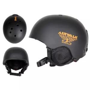 에어워크 스실속노우보드 헬멧 블랙 1P 스키 디자인 헬맷