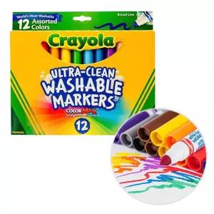 굵은 워셔블 마카 수성 12색 사인펜 1P 마커 수성 색칠도구 채색용품 칼라마