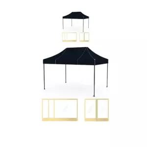 투명 벽면이깔끔한 구성에 포함된 3 x 4.5M 천막 X 2개입